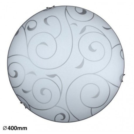 Rabalux 3853 - Harmony Lux stropné svietidlo E27 2x MAX 60W sklo chrómové úchytky/biela vzorovaná