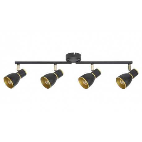 Rabalux 5608 - Mackenzie bodové svietidlo E14 4x MAX 40W kovové čierna/zlatá