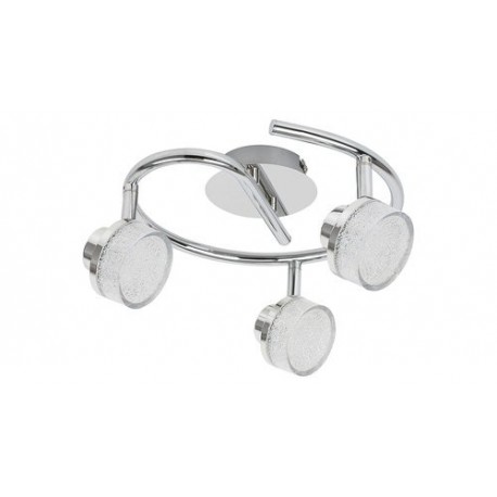 Rabalux 5637 - Padma bodové svietidlo LED 3x 5W umelá hmota chrómová/kryštál