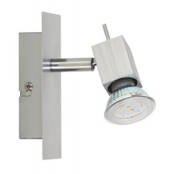 Rabalux 6757 - Agata bodové svietidlo GU10 1x MAX 50W kartáčovaný hliník/kartáčovaný hliník