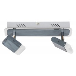 Rabalux 6818 - Marcus bodové svietidlo LED 2x 5W umelá hmota šedá/šedá