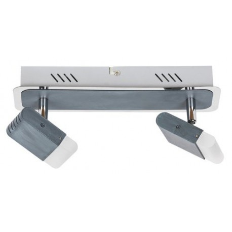 Rabalux 6818 - Marcus bodové svietidlo LED 2x 5W umelá hmota šedá/šedá