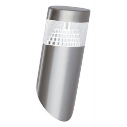 Rabalux 8141 - Detroit vonkajšie nástenné svietidlo LED 6W umelá hmota nehrdzavejúca ocel/priehľadná