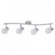 Rabalux 6094 - Lauren bodové svietidlo E14 4x MAX 40W sklo chrómová/priehľadná