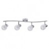 Rabalux 6094 - Lauren bodové svietidlo E14 4x MAX 40W sklo chrómová/priehľadná