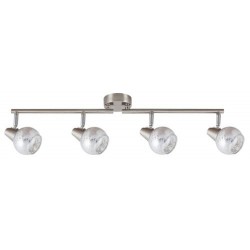 Rabalux 5929 - Noelle bodové svietidlo E14 4x MAX 25W sklo saténová chrómová/strieborná