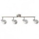 Rabalux 5929 - Noelle bodové svietidlo E14 4x MAX 25W sklo saténová chrómová/strieborná