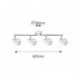 Rabalux 5929 - Noelle bodové svietidlo E14 4x MAX 25W sklo saténová chrómová/strieborná