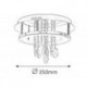 Rabalux 2501 - Romina stropné svietidlo LED 24W akryl/ sklo krištál' chrómová/priesvitný krištáľ