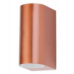 Rabalux 8100 - Chile vonkajšie nástenné svietidlo GU10 2x MAX 35W sklo medená