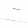Rabalux 2217 - Esther závesné svietidlo LED 19,2W teplá biela umelá hmota chrómová/biela