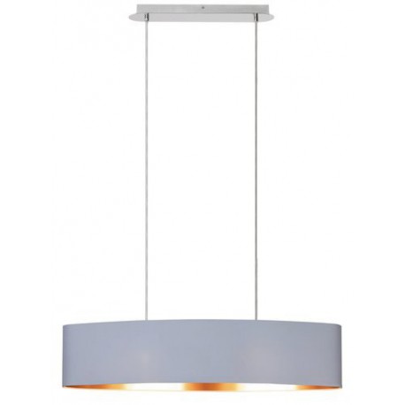 Rabalux 2532 - Monica závesné svietidlo E27 2x MAX 60W textil biela/biela