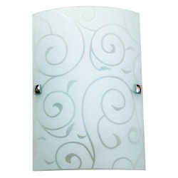 Rabalux 3850 - Harmony Lux nástenné svietidlo E27 1x MAX 60W sklo biela vzorovaná/biela vzorovaná