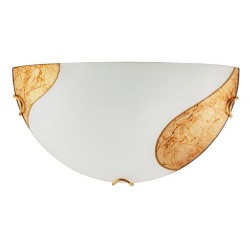 Rabalux 1940 - Art gold nástenné svietidlo E27 1x MAX 60W sklo biela/biela vzorovaná