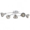 Rabalux 5561 - Holly stropné svietidlo E14 5x MAX 40W sklo chrómová/dymová