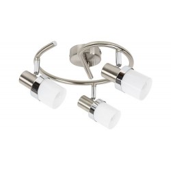 Rabalux 5633 - Finian bodové svietidlo E14 3x MAX 40W sklo saténová chrómová/opálové sklo