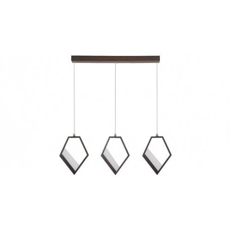 Rabalux 5644 - Silvana závesné svietidlo LED 45W sklo hnedá metalíza