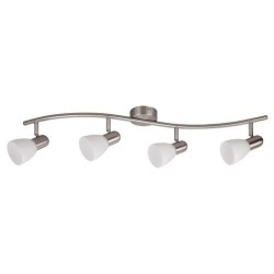 Rabalux 6304 - Soma bodové svietidlo E14 4x MAX 40W sklo saténová chrómová/biela