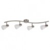 Rabalux 6304 - Soma bodové svietidlo E14 4x MAX 40W sklo saténová chrómová/biela
