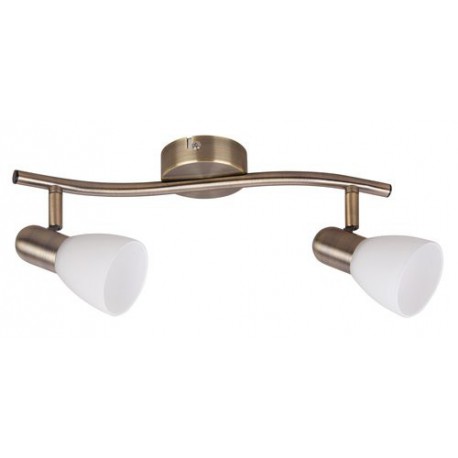 Rabalux 6307 - Soma bodové svietidlo E14 2x MAX 40W sklo bronzová/biela