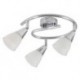 Rabalux 6769 - Nicolette bodové svietidlo E14 3x MAX 40W sklo chrómová/biela