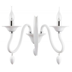 Rabalux 7050 - Madeleine nástenné svietidlo E14 2x MAX 40W umelá hmota biela