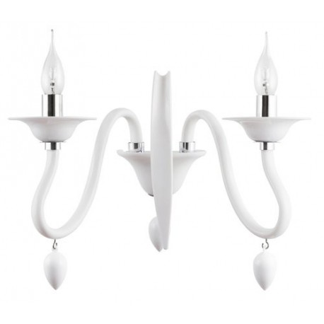 Rabalux 7050 - Madeleine nástenné svietidlo E14 2x MAX 40W umelá hmota biela