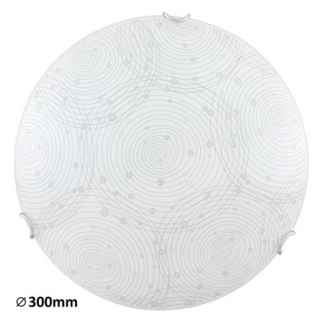 Rabalux 3235 - Andra stropné svietidlo LED 12W sklo biela vzorovaná/biela