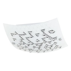 Rabalux 3286 - Angie stropné svietidlo E27 1x MAX 60W sklo biela/čierna