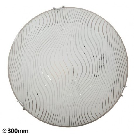 Rabalux 3287 - Beverly stropné svietidlo E27 1x MAX 60W sklo biela/biela