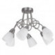 Rabalux 6080 - Polla stropné svietidlo E14 6x MAX 40W sklo saténová chrómová/biela