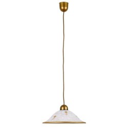 Rabalux 1955 - Art flower závesné svietidlo E27 1x MAX 60W sklo biele alabastrové sklo/biela vzorovaná