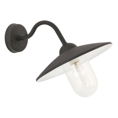 Rabalux 8686 - Vigo vonkajšie nástenné svietidlo E27 1x MAX 60W sklo matná čierna/priehľadná