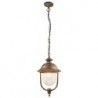 Rabalux 8699 - New York závesné exteriérové svietidlo E27 1x MAX 100W umelá hmota antická zlatá/priehľadná