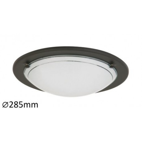 Rabalux 5103 - Ufo stropné svietidlo E27 1x MAX 60W sklo čierna/opálové sklo