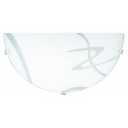 Rabalux 1817 - Soley nástenné svietidlo E27 1x MAX 60W sklo biela/biela vzorovaná