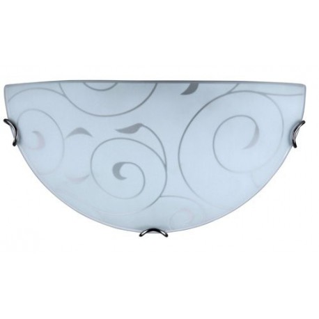 Rabalux 3851 - Harmony Lux nástenné svietidlo E27 1x MAX 60W sklo chrómové úchytky/biela vzorovaná