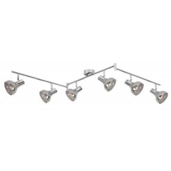 Rabalux 5562 - Holly bodové svietidlo E14 6x MAX 40W sklo chrómová/dymová