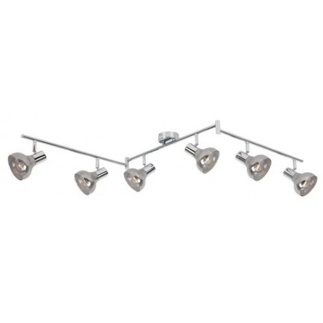 Rabalux 5562 - Holly bodové svietidlo E14 6x MAX 40W sklo chrómová/dymová