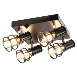 Rabalux 5961 - Aria bodové svietidlo E14 4x MAX 40W kovové matná čierna/matná čierna