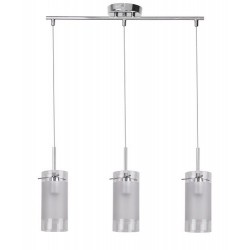 Rabalux 6380 - Florence závesné svietidlo E14 3x MAX 40W sklo chrómová/opálové sklo