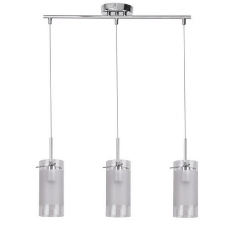 Rabalux 6380 - Florence závesné svietidlo E14 3x MAX 40W sklo chrómová/opálové sklo