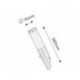 Rabalux 8266 - Inox torch vonkajšie nástenné svietidlo E27 1x MAX 25W umelá hmota nehrdzavejúca ocel/biela