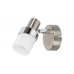 Rabalux 5631 - Finian bodové svietidlo E14 1x MAX 40W sklo saténová chrómová/opálové sklo