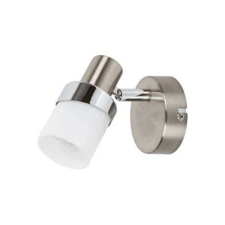 Rabalux 5631 - Finian bodové svietidlo E14 1x MAX 40W sklo saténová chrómová/opálové sklo