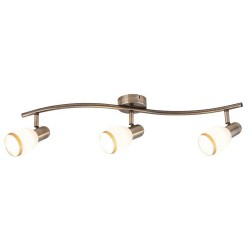 Rabalux 5972 - Elite bodové svietidlo E14 3x MAX 40W sklo bronzová/biela