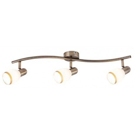 Rabalux 5972 - Elite bodové svietidlo E14 3x MAX 40W sklo bronzová/biela