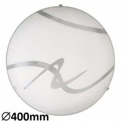 Rabalux 1819 - Soley stropné svietidlo E27 2x MAX 60W sklo biela/biela vzorovaná