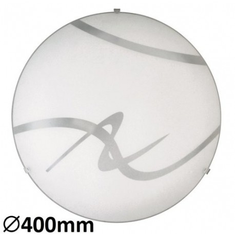 Rabalux 1819 - Soley stropné svietidlo E27 2x MAX 60W sklo biela/biela vzorovaná