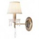 Rabalux 7278 - Claudia nástenné svietidlo E14 1x MAX 40W textil bronzová/biela